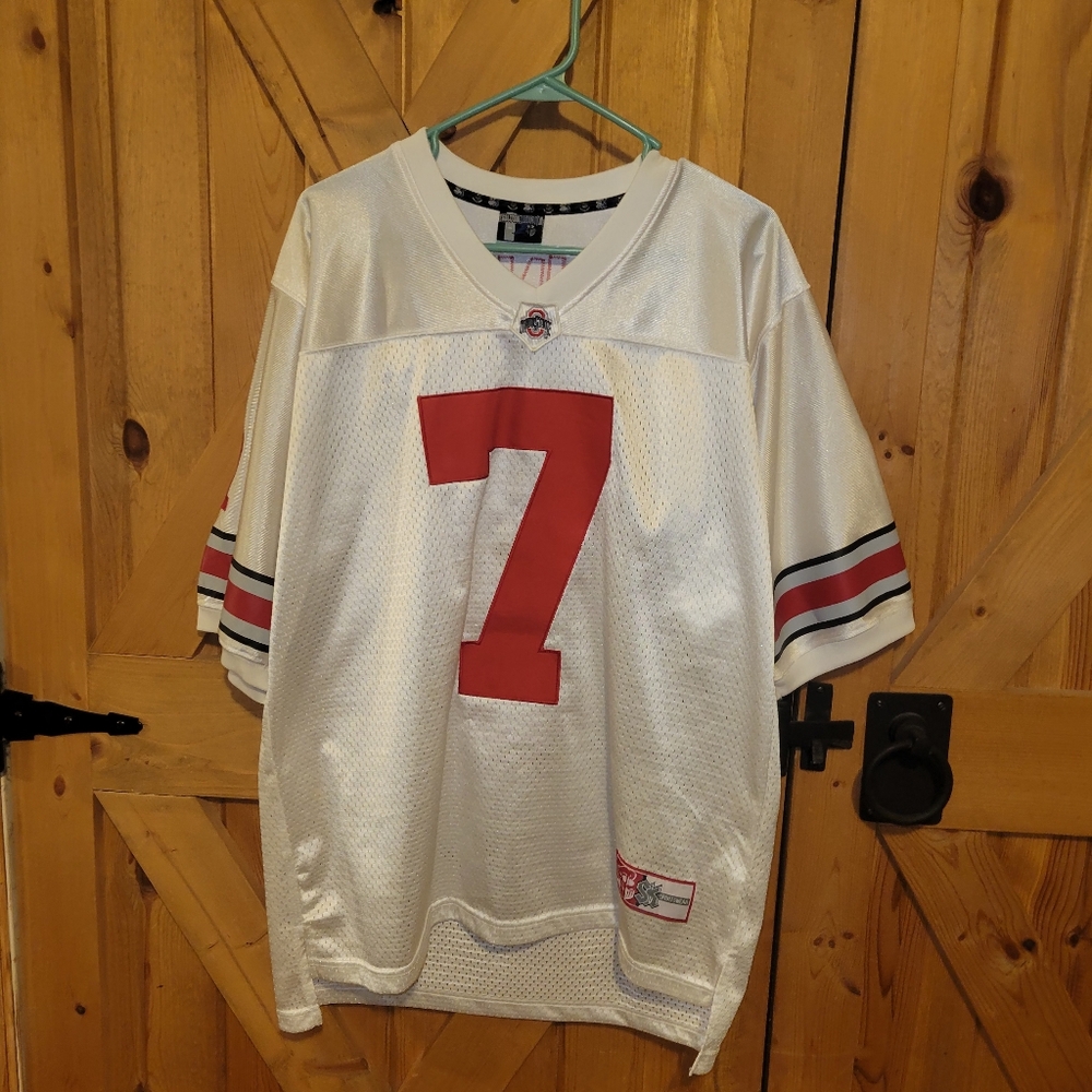 Vintage Ted Ginn Jr #7 Ohio State Jersey - Silver Knight Sportswear Mens Size M